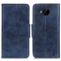 Custodia Portafoglio In Pelle Cover con Supporto M02L per Nokia C20 Plus Blu