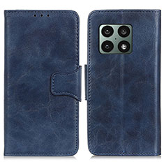 Custodia Portafoglio In Pelle Cover con Supporto M02L per OnePlus 10 Pro 5G Blu