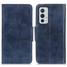 Custodia Portafoglio In Pelle Cover con Supporto M02L per OnePlus 9RT 5G Blu