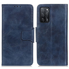 Custodia Portafoglio In Pelle Cover con Supporto M02L per Oppo A53s 5G Blu