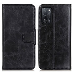 Custodia Portafoglio In Pelle Cover con Supporto M02L per Oppo A53s 5G Nero