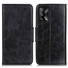 Custodia Portafoglio In Pelle Cover con Supporto M02L per Oppo F19 Nero