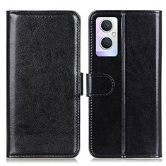 Custodia Portafoglio In Pelle Cover con Supporto M02L per Oppo F21s Pro 5G Nero