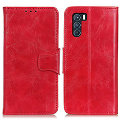 Custodia Portafoglio In Pelle Cover con Supporto M02L per Oppo K9 Pro 5G Rosso