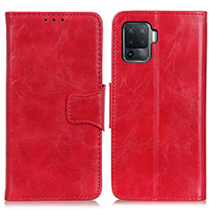 Custodia Portafoglio In Pelle Cover con Supporto M02L per Oppo Reno5 F Rosso