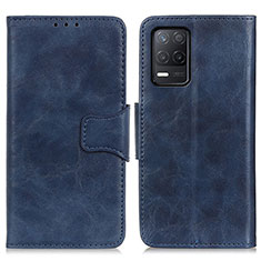 Custodia Portafoglio In Pelle Cover con Supporto M02L per Realme 8 5G Blu