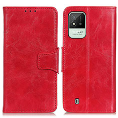 Custodia Portafoglio In Pelle Cover con Supporto M02L per Realme C11 (2021) Rosso