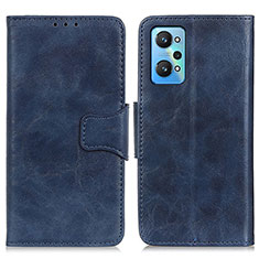 Custodia Portafoglio In Pelle Cover con Supporto M02L per Realme GT Neo 3T 5G Blu