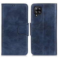 Custodia Portafoglio In Pelle Cover con Supporto M02L per Samsung Galaxy A22 4G Blu