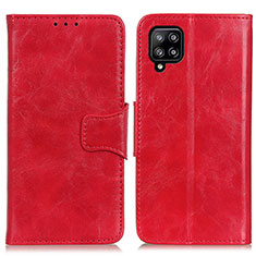Custodia Portafoglio In Pelle Cover con Supporto M02L per Samsung Galaxy A22 4G Rosso