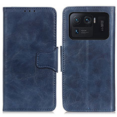 Custodia Portafoglio In Pelle Cover con Supporto M02L per Xiaomi Mi 11 Ultra 5G Blu