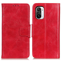 Custodia Portafoglio In Pelle Cover con Supporto M02L per Xiaomi Mi 11i 5G Rosso