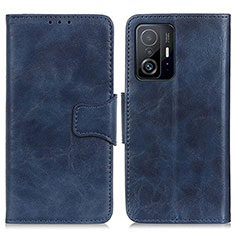 Custodia Portafoglio In Pelle Cover con Supporto M02L per Xiaomi Mi 11T Pro 5G Blu