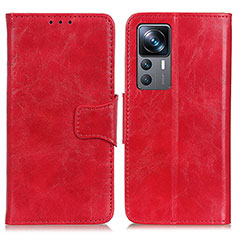 Custodia Portafoglio In Pelle Cover con Supporto M02L per Xiaomi Mi 12T 5G Rosso