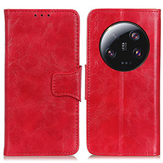 Custodia Portafoglio In Pelle Cover con Supporto M02L per Xiaomi Mi 13 Ultra 5G Rosso