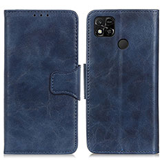 Custodia Portafoglio In Pelle Cover con Supporto M02L per Xiaomi POCO C3 Blu