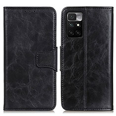 Custodia Portafoglio In Pelle Cover con Supporto M02L per Xiaomi Redmi 10 (2022) Nero