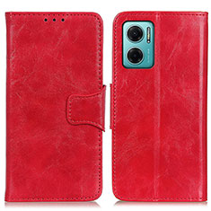 Custodia Portafoglio In Pelle Cover con Supporto M02L per Xiaomi Redmi 10 Prime Plus 5G Rosso