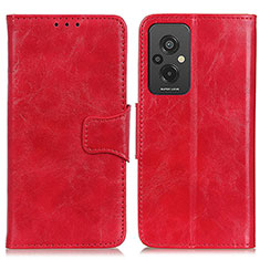 Custodia Portafoglio In Pelle Cover con Supporto M02L per Xiaomi Redmi 11 Prime 4G Rosso