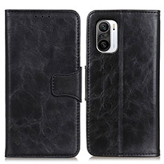 Custodia Portafoglio In Pelle Cover con Supporto M02L per Xiaomi Redmi K40 Pro 5G Nero