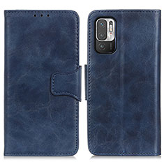 Custodia Portafoglio In Pelle Cover con Supporto M02L per Xiaomi Redmi Note 10 5G Blu