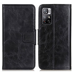 Custodia Portafoglio In Pelle Cover con Supporto M02L per Xiaomi Redmi Note 11T 5G Nero