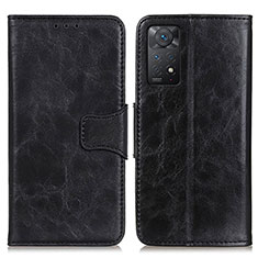 Custodia Portafoglio In Pelle Cover con Supporto M02L per Xiaomi Redmi Note 12 Pro 4G Nero