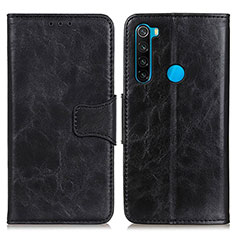 Custodia Portafoglio In Pelle Cover con Supporto M02L per Xiaomi Redmi Note 8 (2021) Nero