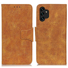 Custodia Portafoglio In Pelle Cover con Supporto M03L per Samsung Galaxy A13 5G Khaki