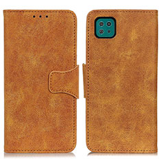 Custodia Portafoglio In Pelle Cover con Supporto M03L per Samsung Galaxy A22s 5G Khaki