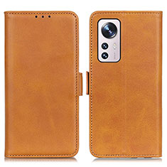 Custodia Portafoglio In Pelle Cover con Supporto M03L per Xiaomi Mi 12 Pro 5G Khaki