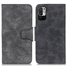 Custodia Portafoglio In Pelle Cover con Supporto M03L per Xiaomi Redmi Note 10 JE 5G Nero