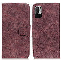 Custodia Portafoglio In Pelle Cover con Supporto M03L per Xiaomi Redmi Note 10 JE 5G Viola