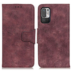 Custodia Portafoglio In Pelle Cover con Supporto M03L per Xiaomi Redmi Note 10T 5G Viola