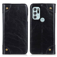 Custodia Portafoglio In Pelle Cover con Supporto M04L per Motorola Moto G60s Nero