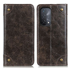 Custodia Portafoglio In Pelle Cover con Supporto M04L per Oppo A74 5G Bronze