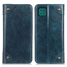 Custodia Portafoglio In Pelle Cover con Supporto M04L per Samsung Galaxy A22 5G Blu