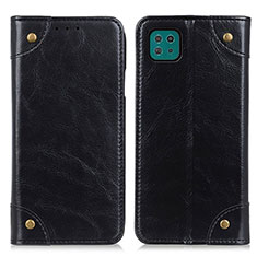 Custodia Portafoglio In Pelle Cover con Supporto M04L per Samsung Galaxy A22 5G Nero