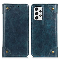Custodia Portafoglio In Pelle Cover con Supporto M04L per Samsung Galaxy A53 5G Blu