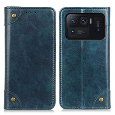 Custodia Portafoglio In Pelle Cover con Supporto M04L per Xiaomi Mi 11 Ultra 5G Blu