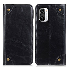 Custodia Portafoglio In Pelle Cover con Supporto M04L per Xiaomi Redmi K40 5G Nero