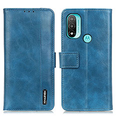 Custodia Portafoglio In Pelle Cover con Supporto M05L per Motorola Moto E20 Blu