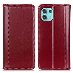 Custodia Portafoglio In Pelle Cover con Supporto M05L per Motorola Moto Edge 20 Lite 5G Rosso