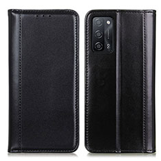 Custodia Portafoglio In Pelle Cover con Supporto M05L per Oppo A53s 5G Nero