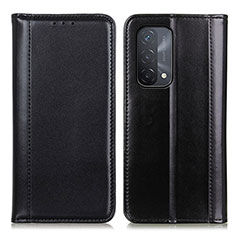 Custodia Portafoglio In Pelle Cover con Supporto M05L per Oppo A54 5G Nero