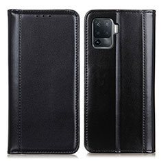 Custodia Portafoglio In Pelle Cover con Supporto M05L per Oppo A94 4G Nero