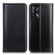 Custodia Portafoglio In Pelle Cover con Supporto M05L per Oppo F19 Nero