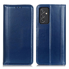 Custodia Portafoglio In Pelle Cover con Supporto M05L per Samsung Galaxy A15 4G Blu