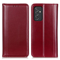 Custodia Portafoglio In Pelle Cover con Supporto M05L per Samsung Galaxy A82 5G Rosso