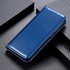 Custodia Portafoglio In Pelle Cover con Supporto M05L per Samsung Galaxy M02s Blu
